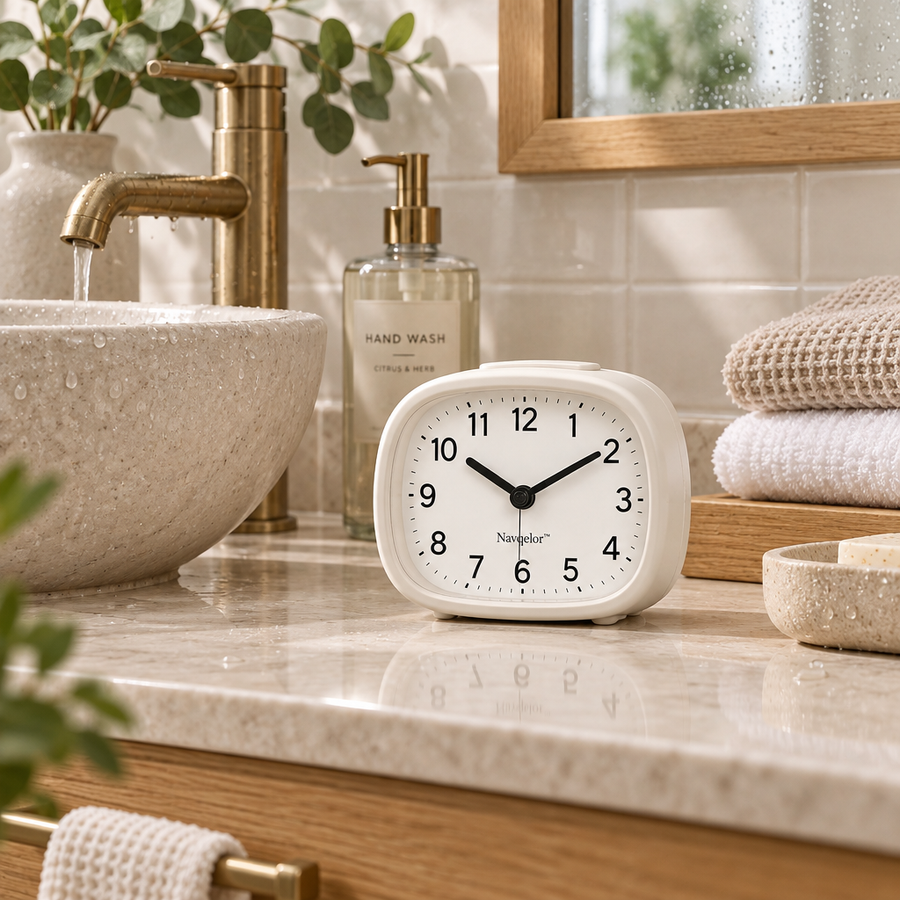 Navqelor™ Silent Bedside Alarm Clock image 1
